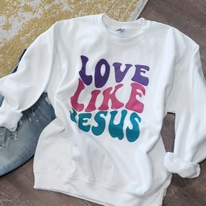 Retro Jesus crewneck